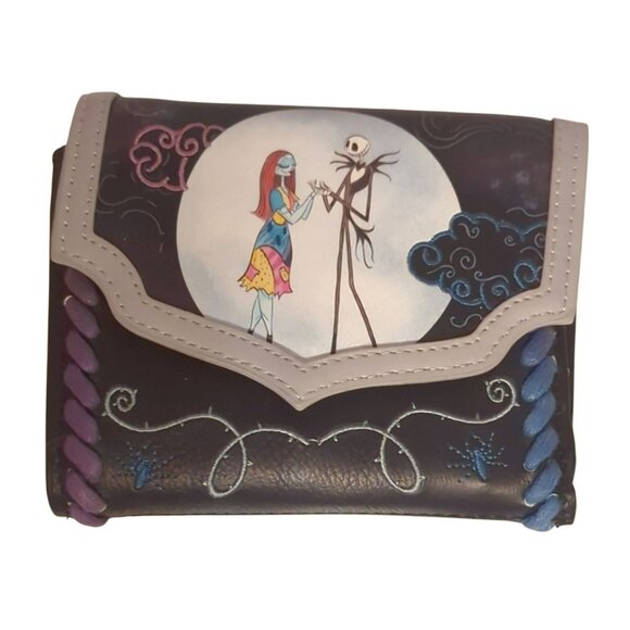 Disney Our Universe The Nightmare Before Christmas Jack & Sally Western Wallet - Picture 1 of 7